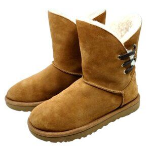UGG~Constantine~CHESTNUT SUEDE & SHEARLING ANKLE BOOTS WOMENS SIZE 8